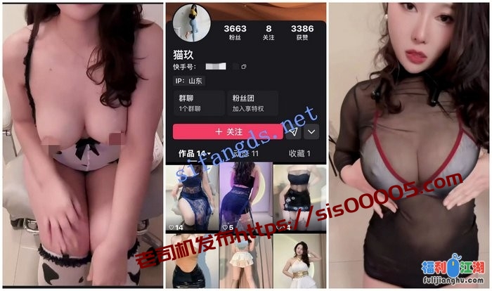 【快手福利】极品御姐【猫玖】揉奶裸舞骚舞抖肥臀4V[某房原版]【452.23 M】